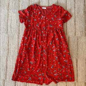 Roolee Red Floral Dress